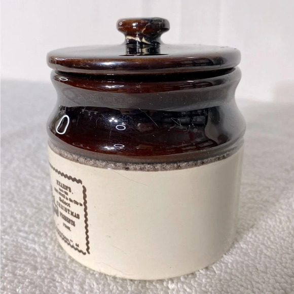Vintage Ye Old Canadian Crockery Ceramic Abenakis Kitchen Crock Mini Canister - Picture 6 of 15